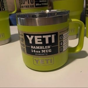 NWT Limited Edition color Chartreuse Yeti 14oz Mug